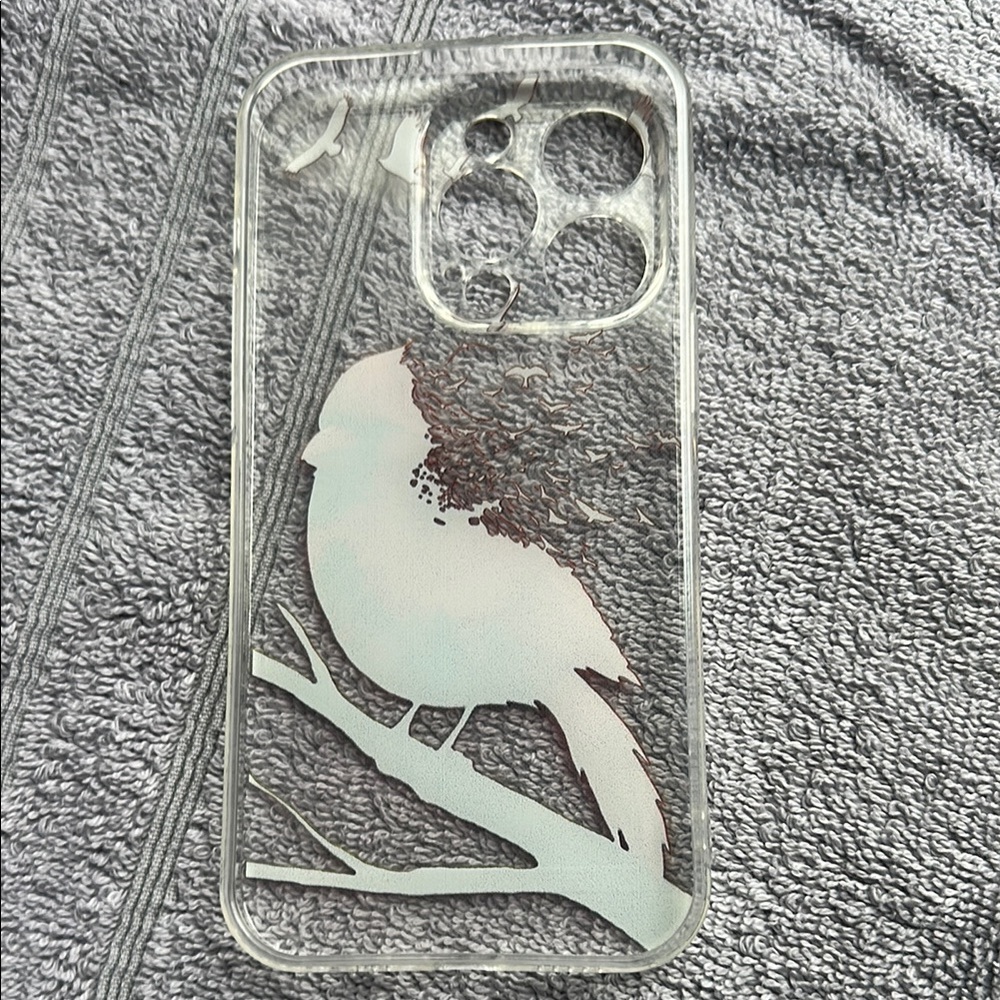 I phone 14 pro Sparkling Rhinestone Smartphone Case with Clear Base - Picture 8 of 12